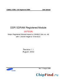 Datasheet M312L3223EG0-A2 производства Samsung