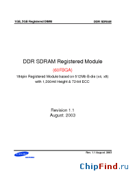 Datasheet M312L5720BG0-CA2 производства Samsung