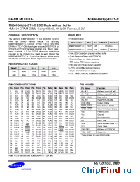 Datasheet M366F0404DT1 manufacturer Samsung