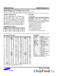 Datasheet M366F0883DJ3-C manufacturer Samsung