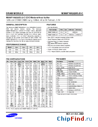 Datasheet M366F1600DJ2-C manufacturer Samsung