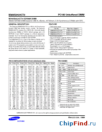 Datasheet M366S0424CT0-C80 manufacturer Samsung