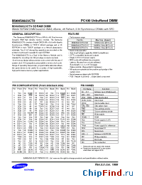Datasheet M366S0823CT0 manufacturer Samsung