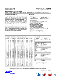 Datasheet M366S0823CTF manufacturer Samsung