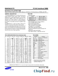 Datasheet M366S0823CTS manufacturer Samsung