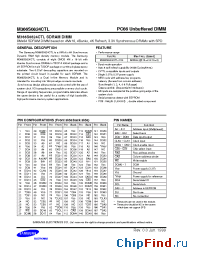 Datasheet M366S0824CTL manufacturer Samsung