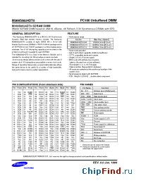 Datasheet M366S0824DT0 manufacturer Samsung