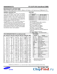 Datasheet M366S0924DTS производства Samsung