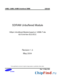 Datasheet M366S0924FTS-C7A manufacturer Samsung