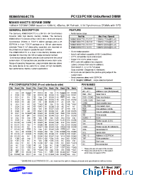 Datasheet M366S1654CTS-C1H manufacturer Samsung