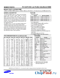 Datasheet M366S1723DTU-C1L manufacturer Samsung