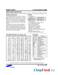 Datasheet M366S1723MTS-C1H manufacturer Samsung