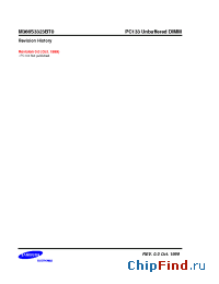Datasheet M366S3323BT0 производства Samsung