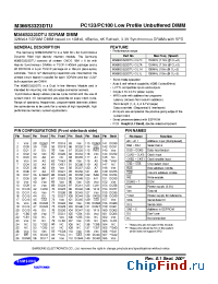 Datasheet M366S3323DTU-C1H manufacturer Samsung