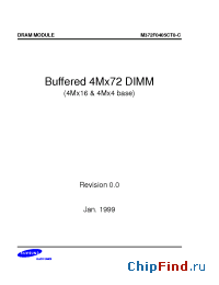 Datasheet M372F0405CT0 производства Samsung