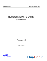 Datasheet M372F3200CT1 manufacturer Samsung