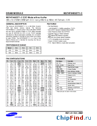 Datasheet M374F0405DT1-C производства Samsung
