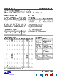 Datasheet M374F0803DJ3-C manufacturer Samsung