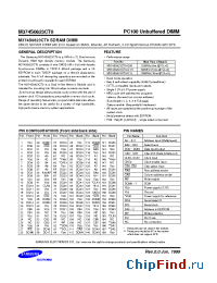 Datasheet M374S0823CT0 manufacturer Samsung