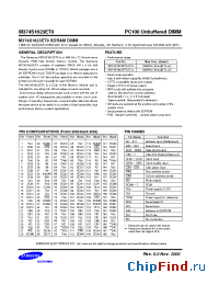 Datasheet M374S1623ET0-C1H manufacturer Samsung