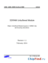 Datasheet M374S3323ETU-C7A производства Samsung