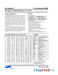 Datasheet M377S0823CT1 manufacturer Samsung