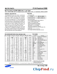 Datasheet M377S1723AT3-C1L manufacturer Samsung