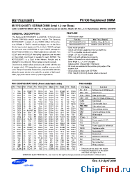 Datasheet M377S3253BT3-C1H manufacturer Samsung