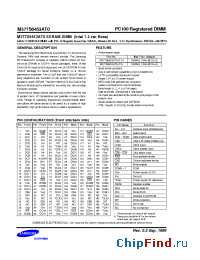 Datasheet M377S6453AT0-C1L manufacturer Samsung