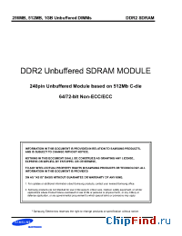 Datasheet M378T2953CZ0-CCC manufacturer Samsung