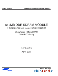 Datasheet M381L6423BT0-CLA2 производства Samsung