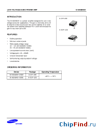 Datasheet S1A0386A01-D0B0 manufacturer Samsung