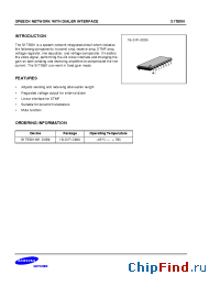 Datasheet S1T8501 manufacturer Samsung