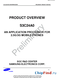 Datasheet S3C24A0 manufacturer Samsung