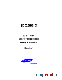 Datasheet S3C2501X manufacturer Samsung