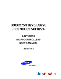 Datasheet S3C8274 manufacturer Samsung