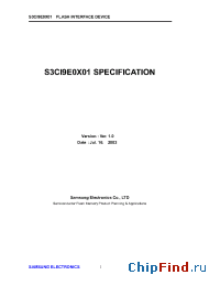 Datasheet S3C8984 manufacturer Samsung