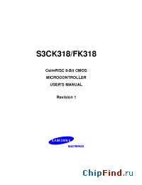 Datasheet S3CK318 manufacturer Samsung