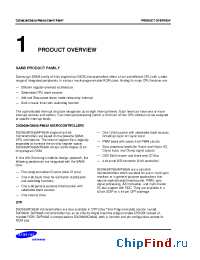 Datasheet S3F8647 производства Samsung