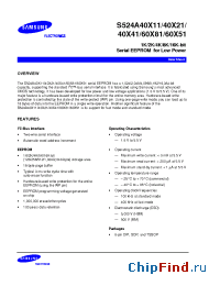 Datasheet S524A40X11 manufacturer Samsung