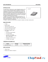 Datasheet S5A1903X01-E0R0 manufacturer Samsung