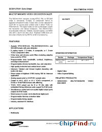 Datasheet S5D0127X01 manufacturer Samsung