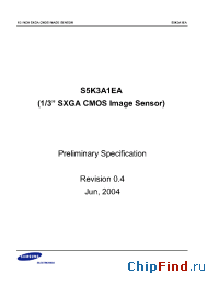 Datasheet S5K3A1EA01 manufacturer Samsung