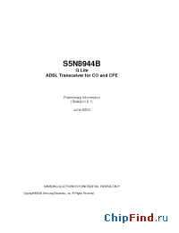 Datasheet S5N8944B manufacturer Samsung