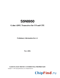 Datasheet S5N8950 manufacturer Samsung