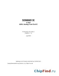 Datasheet S5N8951X manufacturer Samsung