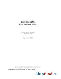 Datasheet S5N8952 manufacturer Samsung