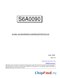 Datasheet S6A0090D manufacturer Samsung