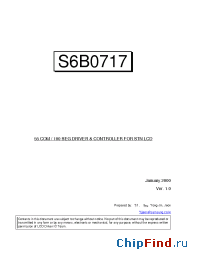Datasheet S6B0717X01-B0CZ manufacturer Samsung
