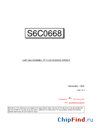 Datasheet S6C0668 manufacturer Samsung